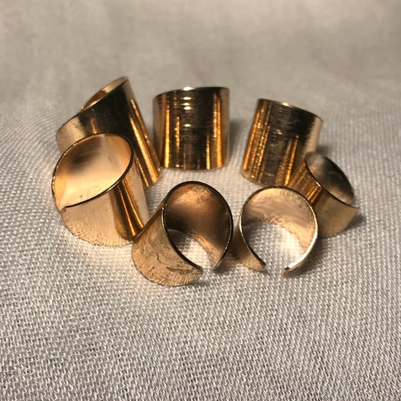Gold Stackable Rings Set - Picture 4 of 6
